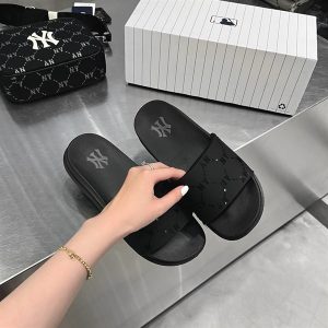 DÉP MLB KOREA CHUNKY MOUND DIA MONOGRAM ĐEN