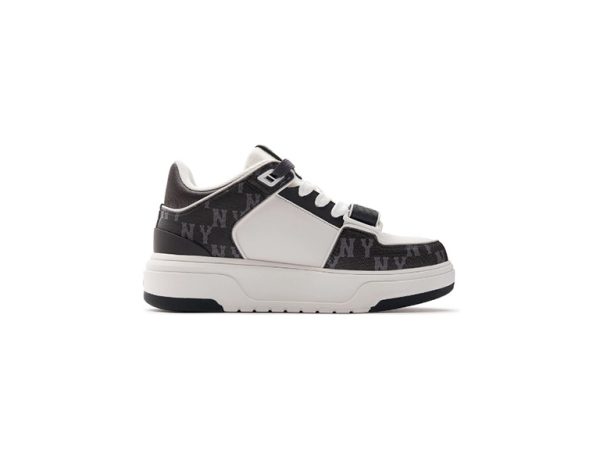 GIÀY MLB KOREA CHUNKY LINER MID DENIM NEW YORK YANKEES BLACK