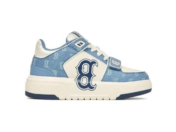 GIÀY MLB CHUNKY MID LINER MONO DENIM BOSTON RED SOX XANH DƯƠNG