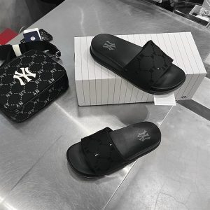 DÉP MLB KOREA CHUNKY MOUND DIA MONOGRAM ĐEN