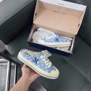 GIÀY MULE MLB MONOGRAM XANH 50BLL