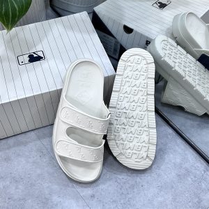 DÉP MLB KOREA CHUNKY BOUNCER TWO STRAP TRẮNG