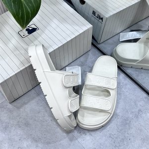 DÉP MLB KOREA CHUNKY BOUNCER TWO STRAP TRẮNG