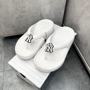 DÉP KẸP MLB KOREA BOUNCER FLIP FLOP TRẮNG