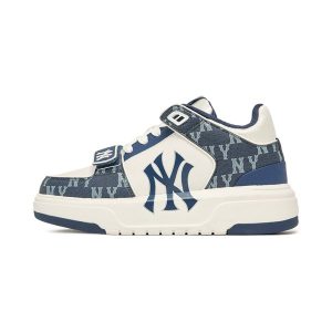 GIÀY MLB CHUNKY MID LINER MONOGRAM DENIM NAVY [3ASXCDN3N-50NYD]