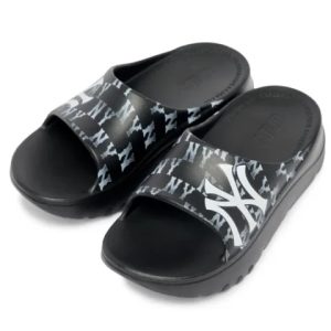 DÉP MLB KOREA CHUNKY SLIDER CLASSIC MONOGRAM – NY MONO ĐEN