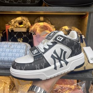 GIÀY MLB KOREA CHUNKY LINER MID DENIM NEW YORK YANKEES BLACK