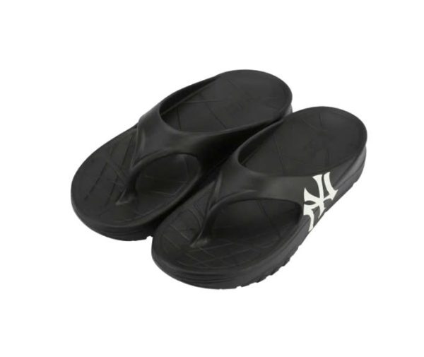 DÉP MLB KOREA CHUNKY SLIDER FLIP-FLOP NY MÀU ĐEN